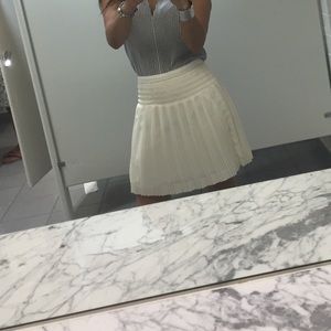 Midi pleated beige J Crew skirt.